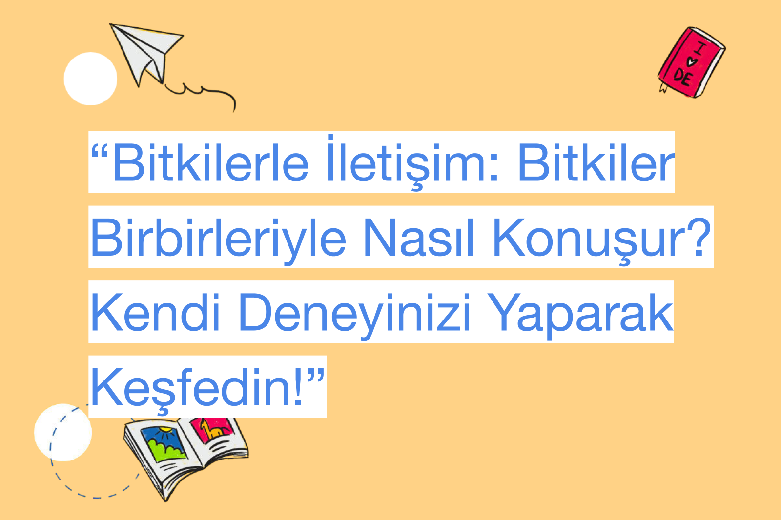 “Bitkilerle İletişim: Bitkiler Birbirleriyle Nasıl Konuşur? Kendi Deneyinizi Yaparak Keşfedin!”