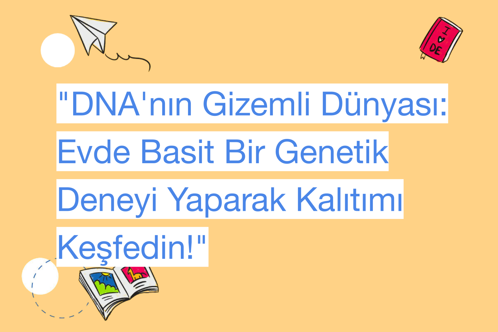 "DNA'nın Gizemli Dünyası: Evde Basit Bir Genetik Deneyi Yaparak Kalıtımı Keşfedin!"