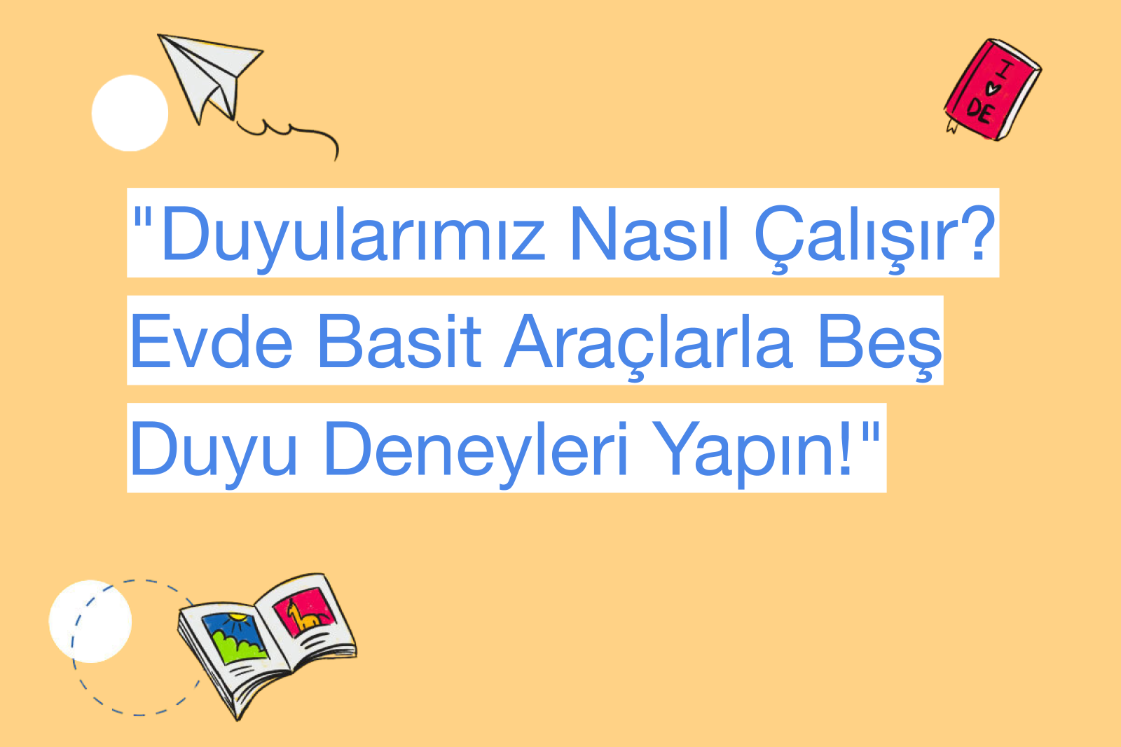 "Duyularımız Nasıl Çalışır? Evde Basit Araçlarla Beş Duyu Deneyleri Yapın!"