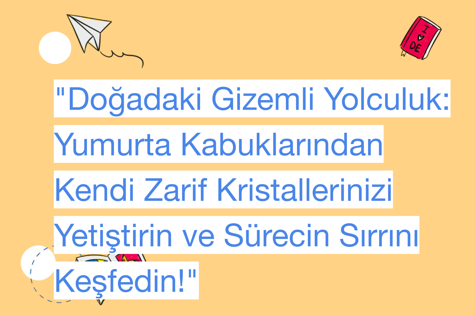 "Doğadaki Gizemli Yolculuk: Yumurta Kabuklarından Kendi Zarif Kristallerinizi Yetiştirin ve Sürecin Sırrını Keşfedin!"