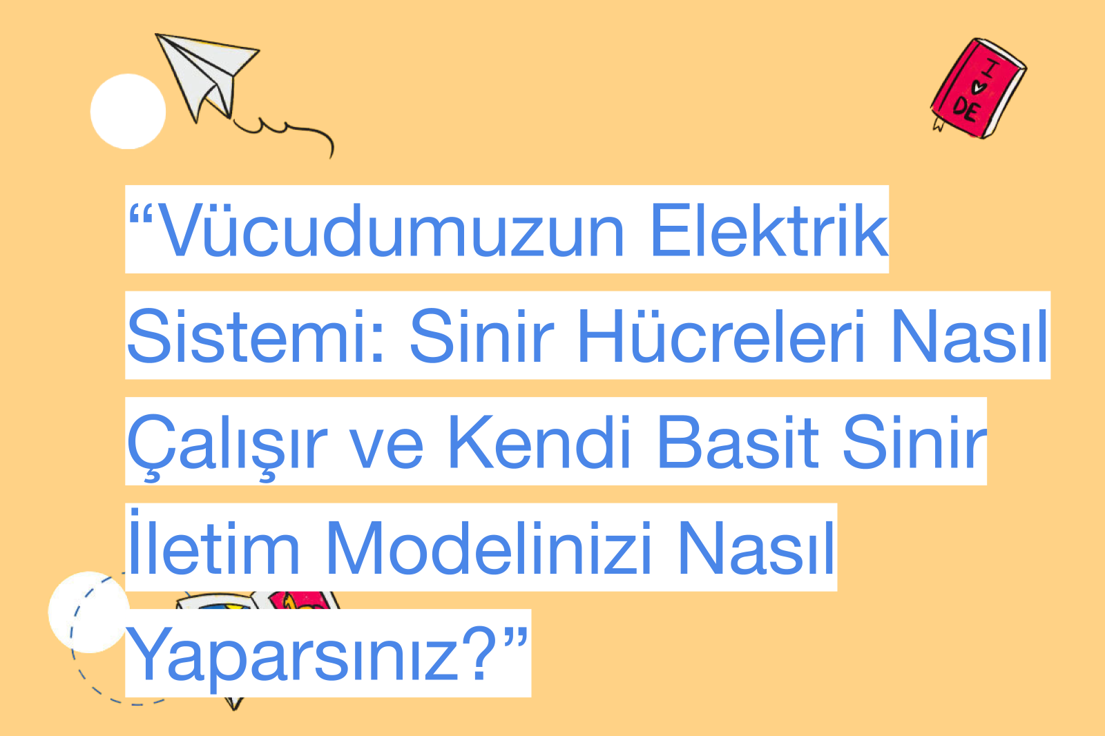 “Vücudumuzun Elektrik Sistemi: Sinir Hücreleri Nasıl Çalışır ve Kendi Basit Sinir İletim Modelinizi Nasıl Yaparsınız?”