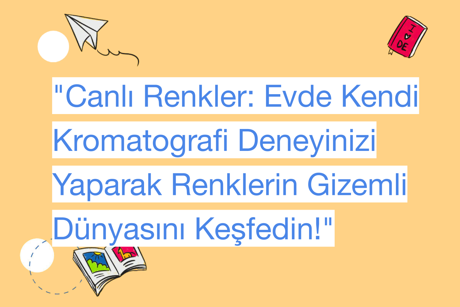 "Canlı Renkler: Evde Kendi Kromatografi Deneyinizi Yaparak Renklerin Gizemli Dünyasını Keşfedin!"