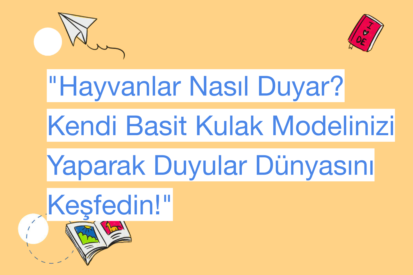 "Hayvanlar Nasıl Duyar? Kendi Basit Kulak Modelinizi Yaparak Duyular Dünyasını Keşfedin!"